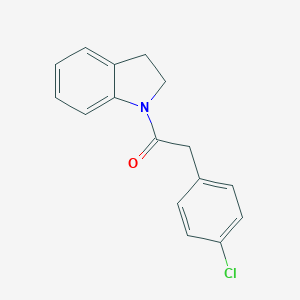 molecular formula C16H14ClNO B332337 1-[(4-Chlorophenyl)acetyl]indoline 