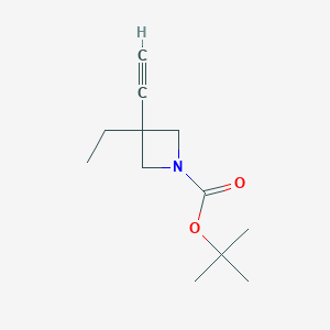 tert-Butyl 3-ethyl-3-ethynylazetidine-1-carboxylate