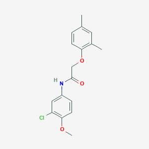 molecular formula C17H18ClNO3 B332354 N-(3-chloro-4-methoxyphenyl)-2-(2,4-dimethylphenoxy)acetamide 