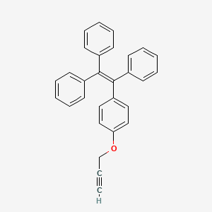 molecular formula C29H22O B3323566 (2-(4-(Prop-2-yn-1-yloxy)phenyl)ethene-1,1,2-triyl)tribenzene CAS No. 1644078-88-5