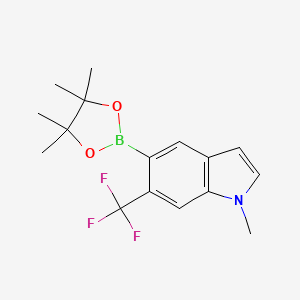 1-Methyl-5-(4,4,5,5-tetramethyl-1,3,2-dioxaborolan-2-yl)-6-(trifluoromethyl)-1H-indole