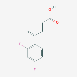 molecular formula C11H10F2O2 B3323595 4-(2,4-二氟苯基)戊-4-烯酸 CAS No. 165115-70-8