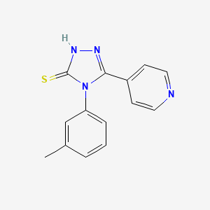 4-(3-methylphenyl)-5-(4-pyridinyl)-4H-1,2,4-triazole-3-thiol