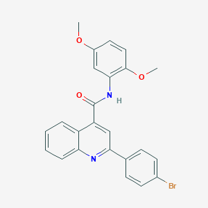 molecular formula C24H19BrN2O3 B332365 2-(4-bromophenyl)-N-(2,5-dimethoxyphenyl)quinoline-4-carboxamide 