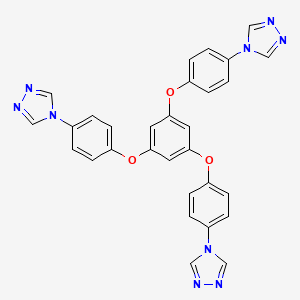 molecular formula C30H21N9O3 B3323692 1,3,5-Tris(4-(4H-1,2,4-triazol-4-yl)phenoxy)benzene CAS No. 1680199-77-2