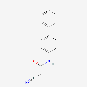 molecular formula C15H12N2O B3323700 N-([1,1'-Biphenyl]-4-yl)-2-cyanoacetamide CAS No. 168152-04-3