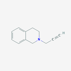molecular formula C12H13N B3323718 2-(Prop-2-yn-1-yl)-1,2,3,4-tetrahydroisoquinoline CAS No. 1689-20-9