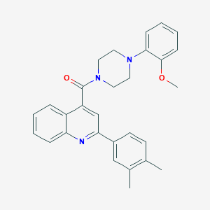 molecular formula C29H29N3O2 B332372 [2-(3,4-Dimethylphenyl)quinolin-4-yl][4-(2-methoxyphenyl)piperazin-1-yl]methanone 