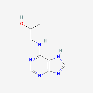 molecular formula C8H11N5O B3323737 1-(9H-purin-6-ylamino)propan-2-ol CAS No. 16958-60-4
