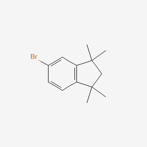 molecular formula C13H17B B3323742 5-Bromo-1,1,3,3-tetramethyl-2,3-dihydro-1H-indene CAS No. 169695-24-3