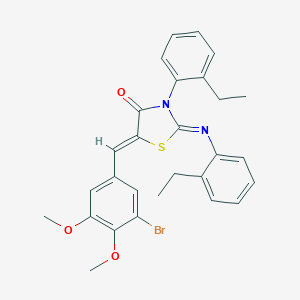 5-(3-Bromo-4,5-dimethoxybenzylidene)-3-(2-ethylphenyl)-2-[(2-ethylphenyl)imino]-1,3-thiazolidin-4-one