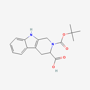 molecular formula C17H20N2O4 B3323816 2-(叔丁氧羰基)-2,3,4,9-四氢-1H-吡啶并[3,4-b]吲哚-3-羧酸 CAS No. 171047-77-1