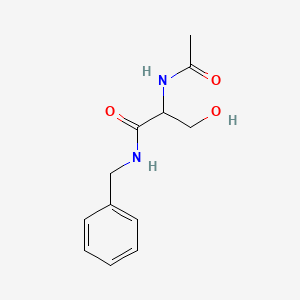 molecular formula C12H16N2O3 B3323833 2-acetamido-N-benzyl-3-hydroxypropanamide CAS No. 171623-02-2
