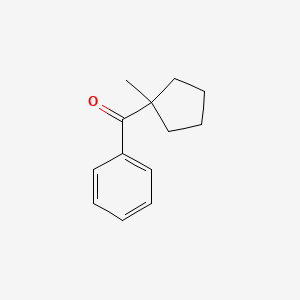 molecular formula C13H16O B3323835 (1-Methylcyclopentyl)(phenyl)methanone CAS No. 17206-29-0