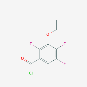 molecular formula C9H6ClF3O2 B3323843 3-Ethoxy-2,4,5-trifluorobenzoyl chloride CAS No. 172602-81-2