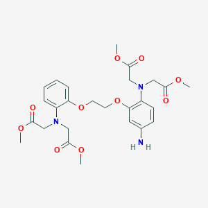 molecular formula C26H33N3O10 B3323845 Dimethyl 2,2'-{[2-(2-{5-amino-2-[bis(2-methoxy-2-oxoethyl)amino]phenoxy}ethoxy)phenyl]azanediyl}diacetate CAS No. 172646-07-0