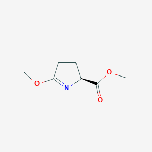 molecular formula C7H11NO3 B3323848 (S)-Methyl 5-methoxy-3,4-dihydro-2H-pyrrole-2-carboxylate CAS No. 173142-47-7