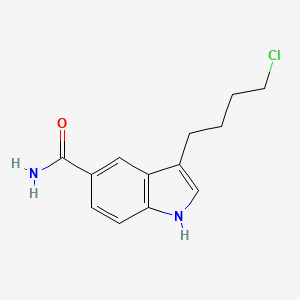 molecular formula C13H15ClN2O B3323856 3-(4-chlorobutyl)-1H-indole-5-carboxamide CAS No. 173150-58-8