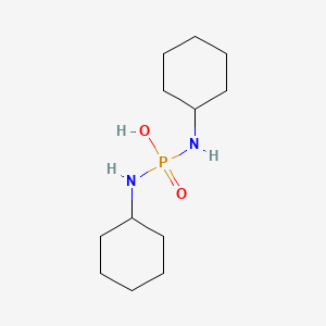 molecular formula C12H25N2O2P B3323869 N,N'-Dicyclohexyl-phosphorodiamidic acid CAS No. 17390-19-1