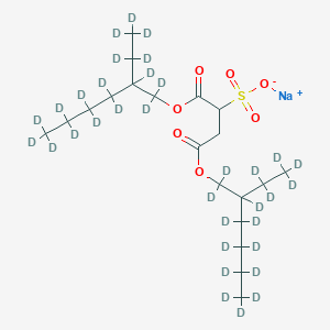 molecular formula C20H37NaO7S B3323913 双（2-乙基己基-d17）磺基琥珀酸钠，98原子% D，96% (CP) CAS No. 175736-89-7