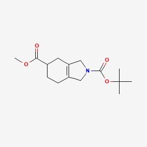 molecular formula C15H23NO4 B3323942 2-tert-Butyl 5-methyl 4,5,6,7-tetrahydro-1H-isoindole-2,5(3H)-dicarboxylate CAS No. 177615-96-2