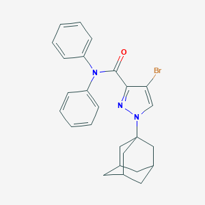 molecular formula C26H26BrN3O B332396 1-(1-adamantyl)-4-bromo-N,N-diphenyl-1H-pyrazole-3-carboxamide 