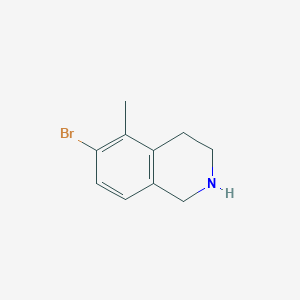 molecular formula C10H12BrN B3324000 6-溴-5-甲基-1,2,3,4-四氢异喹啉 CAS No. 1780904-96-2