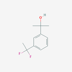molecular formula C11H14F2O B3324004 2-(3-(1,1-Difluoroethyl)phenyl)propan-2-ol CAS No. 1780914-12-6