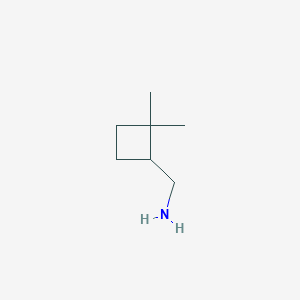 molecular formula C7H15N B3324014 (2,2-Dimethylcyclobutyl)methanamine CAS No. 1781332-45-3