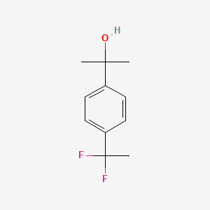 molecular formula C11H14F2O B3324047 2-(4-(1,1-Difluoroethyl)phenyl)propan-2-ol CAS No. 1783353-90-1