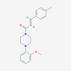 molecular formula C21H24N2O2 B332405 1-(2-Methoxyphenyl)-4-[3-(4-methylphenyl)acryloyl]piperazine 