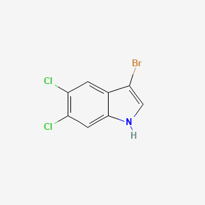 molecular formula C8H4BrCl2N B3324064 3-bromo-5,6-dichloro-1H-indole CAS No. 1784598-00-0