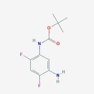 molecular formula C11H14F2N2O2 B3324101 tert-butyl N-(5-amino-2,4-difluorophenyl)carbamate CAS No. 179741-60-7