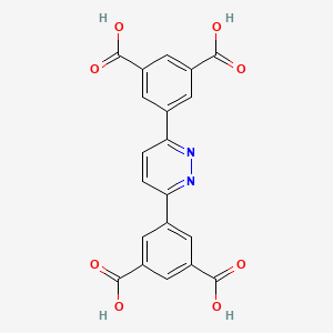 molecular formula C20H12N2O8 B3324129 5,5'-(Pyridazine-3,6-diyl)diisophthalic acid CAS No. 1802909-94-9