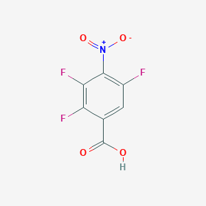 molecular formula C7H2F3NO4 B3324141 2,3,5-Trifluoro-4-nitrobenzoic acid CAS No. 1806336-88-8