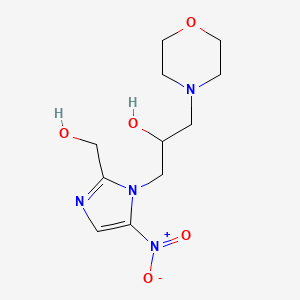 molecular formula C11H18N4O5 B3324157 2-(Hydroxymethyl)-morinidazole CAS No. 1807608-29-2