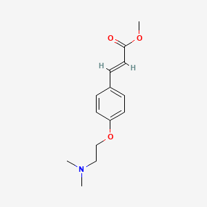 molecular formula C14H19NO3 B3324170 (2E)-3-[4-[2-(Dimethylamino)ethoxy]phenyl]-2-propenoic Acid Methyl Ester CAS No. 1807888-01-2