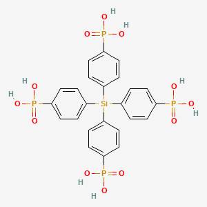 molecular formula C24H24O12P4Si B3324173 (Silanetetrayltetrakis(benzene-4,1-diyl))tetrakis(phosphonic acid) CAS No. 1808003-51-1