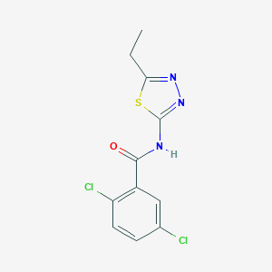 molecular formula C11H9Cl2N3OS B332419 2,5-dichloro-N-(5-ethyl-1,3,4-thiadiazol-2-yl)benzamide 
