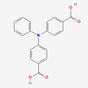 molecular formula C20H15NO4 B3324214 4,4'-(Phenylazanediyl)dibenzoic acid CAS No. 181188-86-3