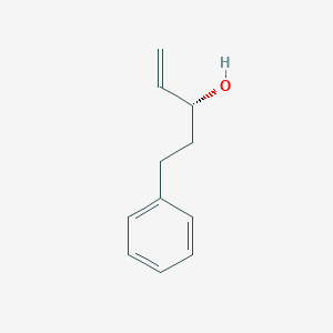 molecular formula C11H14O B3324216 (R)-3-hydroxy-5-phenylpent-1-ene CAS No. 181229-59-4