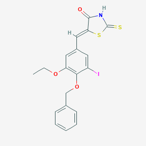 5-[4-(Benzyloxy)-3-ethoxy-5-iodobenzylidene]-2-thioxo-1,3-thiazolidin-4-one