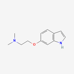 molecular formula C12H16N2O B3324305 [2-(1H-Indol-6-yloxy)ethyl]dimethylamine CAS No. 1822710-78-0