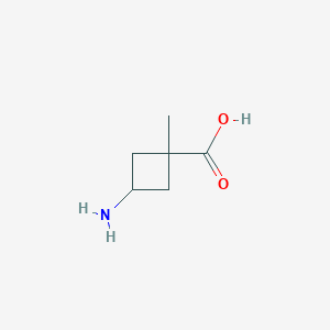 molecular formula C6H11NO2 B3324330 cis-3-Amino-1-methylcyclobutanecarboxylic acid CAS No. 1824508-80-6
