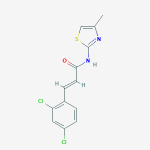 molecular formula C13H10Cl2N2OS B332435 3-(2,4-dichlorophenyl)-N-(4-methyl-1,3-thiazol-2-yl)acrylamide 