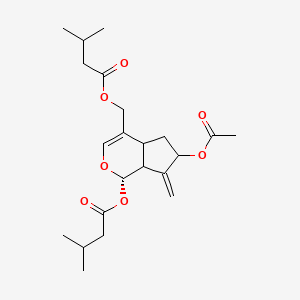 molecular formula C22H32O7 B3324351 Desoxidodidrovaltrate CAS No. 18296-46-3