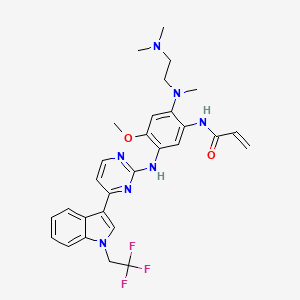molecular formula C29H32F3N7O2 B3324377 Unii-0XT2cpr891 CAS No. 1835667-63-4