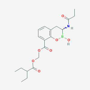 molecular formula C19H26BNO7 B3324390 Unii-C5F376eks2 CAS No. 1842399-68-1