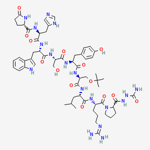molecular formula C59H84N18O14 B3324407 (Ser(tBu)6,Azagly10)-LHRH CAS No. 184686-52-0