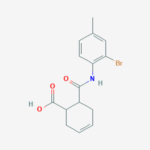 molecular formula C15H16BrNO3 B332441 6-[(2-Bromo-4-methylphenyl)carbamoyl]cyclohex-3-ene-1-carboxylic acid 